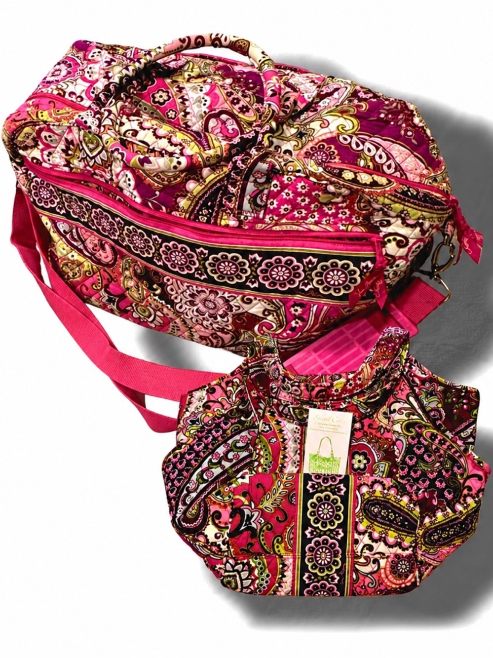“Very Berry Paisley “ Vera Bradley Travel Bag Set NWT